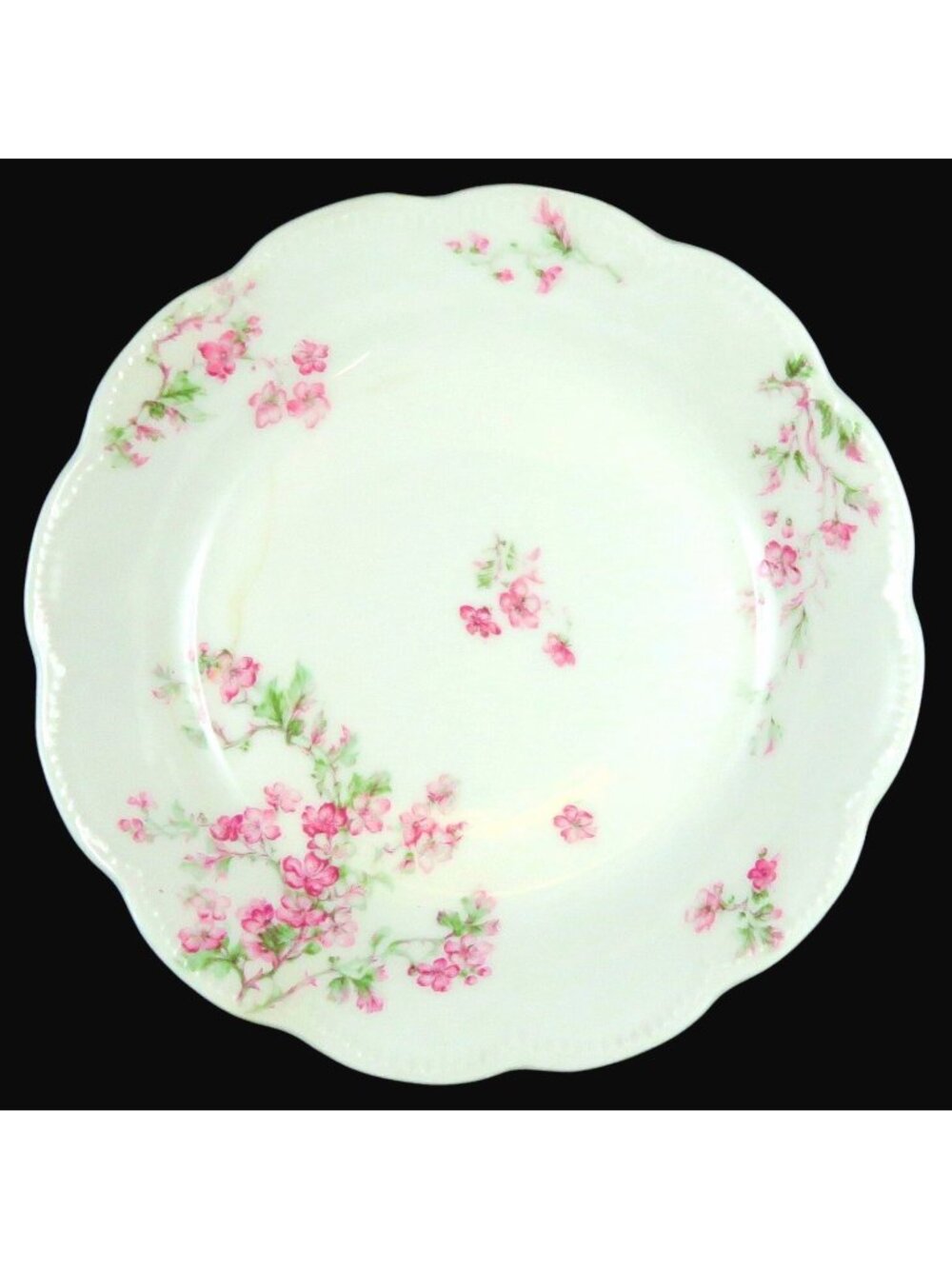 Haviland Limoges Schleiger 58A Coupe Soup Bowl 7.5" France Pink Roses
